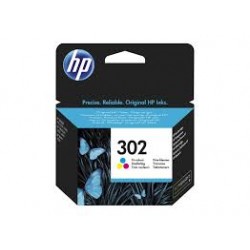 Cartouche d'origine HP 302 couleurs (cyan, magenta, jaune)