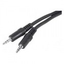 Connectland C-JACK-M/M-2.5M Câble Stéréo Jack Mâle/Mâle pour Enceinte 2,5 m Noir