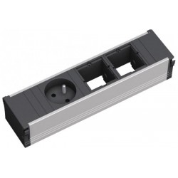 BACHMANN Multiprise CONI pour cadre 1 prise + 2 emplacements