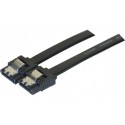Câble sata 6GB/s slim sécurisé (noir) - 50 cm