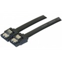Câble sata 6GB/s slim sécurisé (noir) - 75 cm