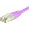 Cordon RJ45 catégorie 6 S/FTP rose - 20 m