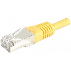 Cordon RJ45 catégorie 6 S/FTP jaune - 10 m