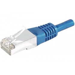 Cordon RJ45 catégorie 6 S/FTP bleu - 10 m