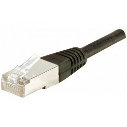 Cordon RJ45 catégorie 6 S/FTP noir - 10 m