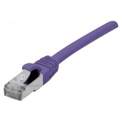 DEXLAN Cordon RJ45 catégorie 6A S/FTP LSOH snagless violet - 2 m