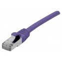 DEXLAN Cordon RJ45 catégorie 6A S/FTP LSOH snagless violet - 2 m