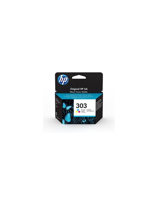 HP 303 Cartouche d'encre Authentique trois couleurs (T6N01AE)