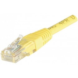Cordon RJ45 catégorie 6 U/UTP jaune - 10 m