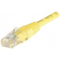 Cordon RJ45 catégorie 6 U/UTP jaune - 10 m