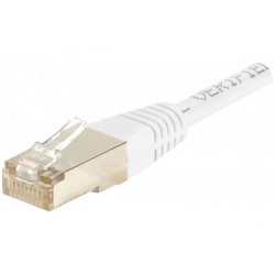 Cordon patch RJ45 F/UTP CAT6 blanc - 0,15m
